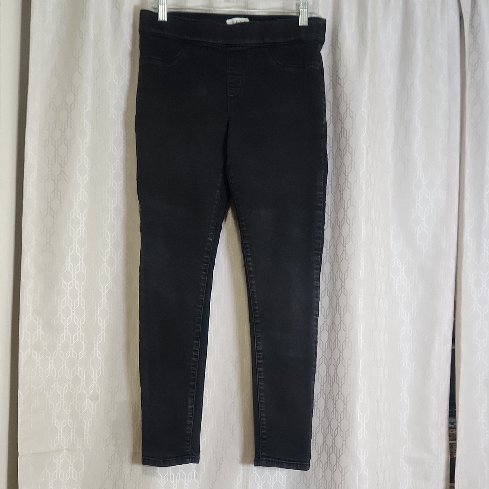 Elle Charcoal Denim Women's Pull-on Pants